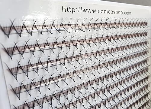 Miniatura 2 de 1000 7D Fish Tail Wispy Premade fans 0.05 Mixed Lengths 9-16mm Volume loose Lashes C D Curl Handmade Fan eyelash extensions Kimeyelashes promade fan