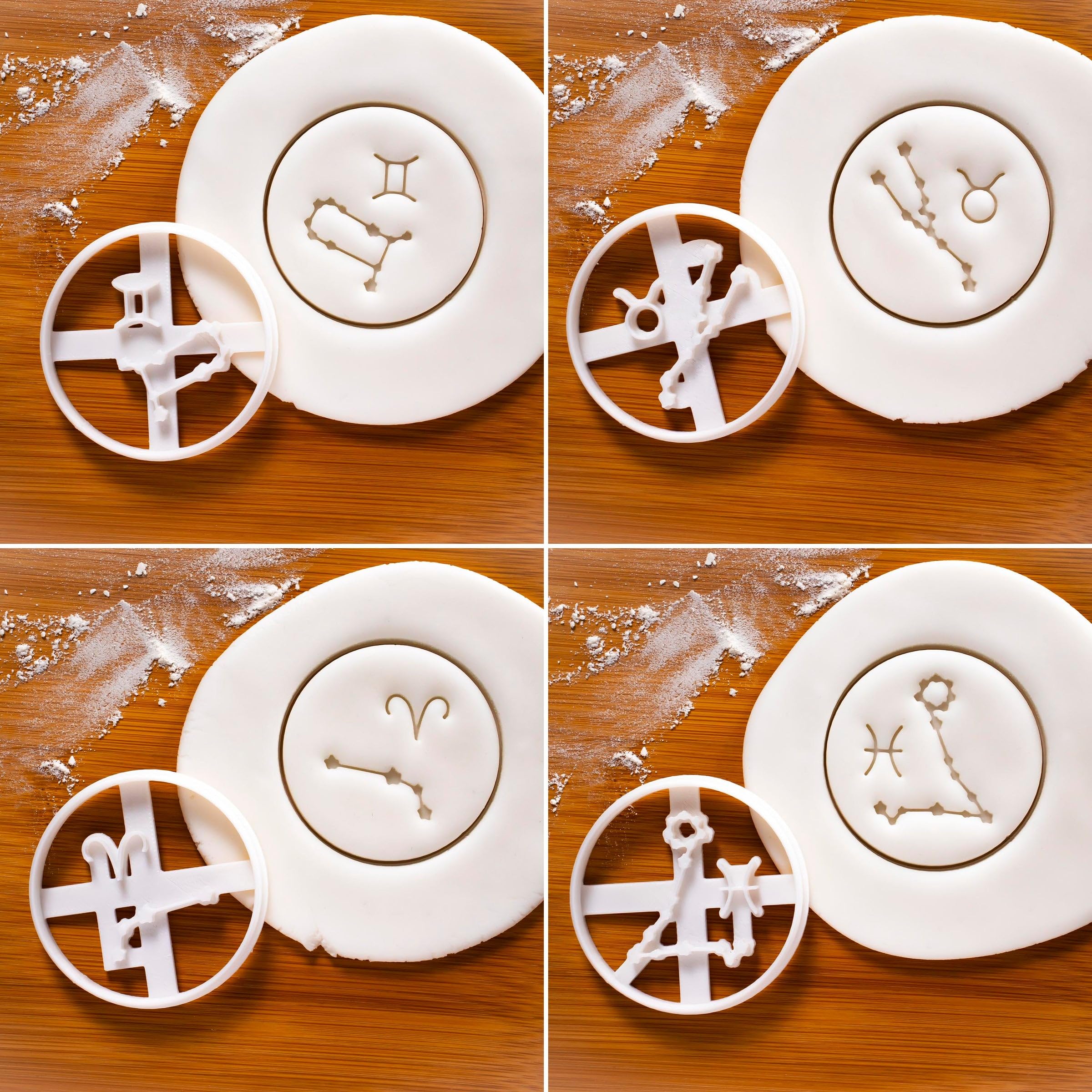 12er Set Sternzeichen Ausstechformen, 12 Teil, Bakerlogy