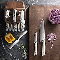 Vista 7 de Cangshan Serie S1 1026016 Juego de cuchillos de arranque de acero alemán forjado de 3 piezas