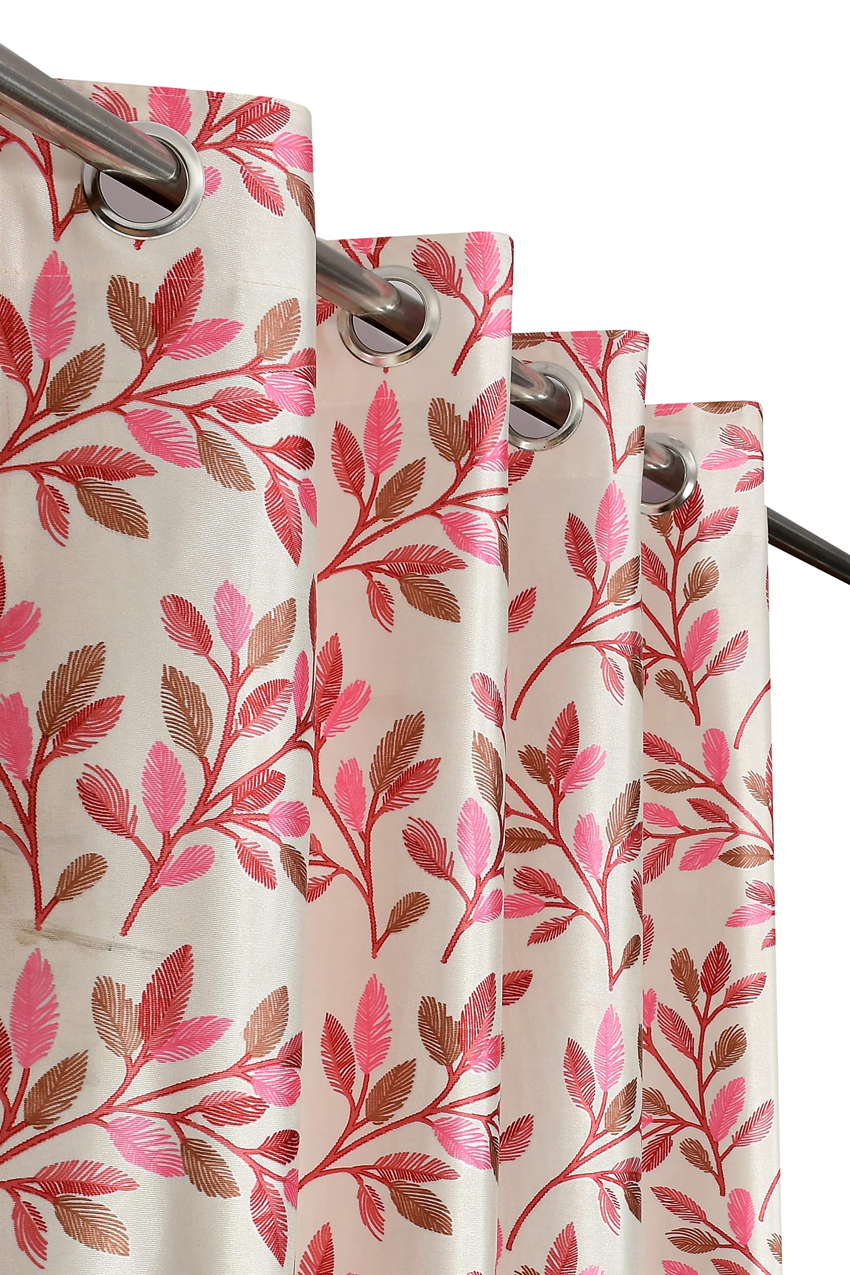 Floral Beige Door Curtains - Room Darkening FREE SHIPPING -8