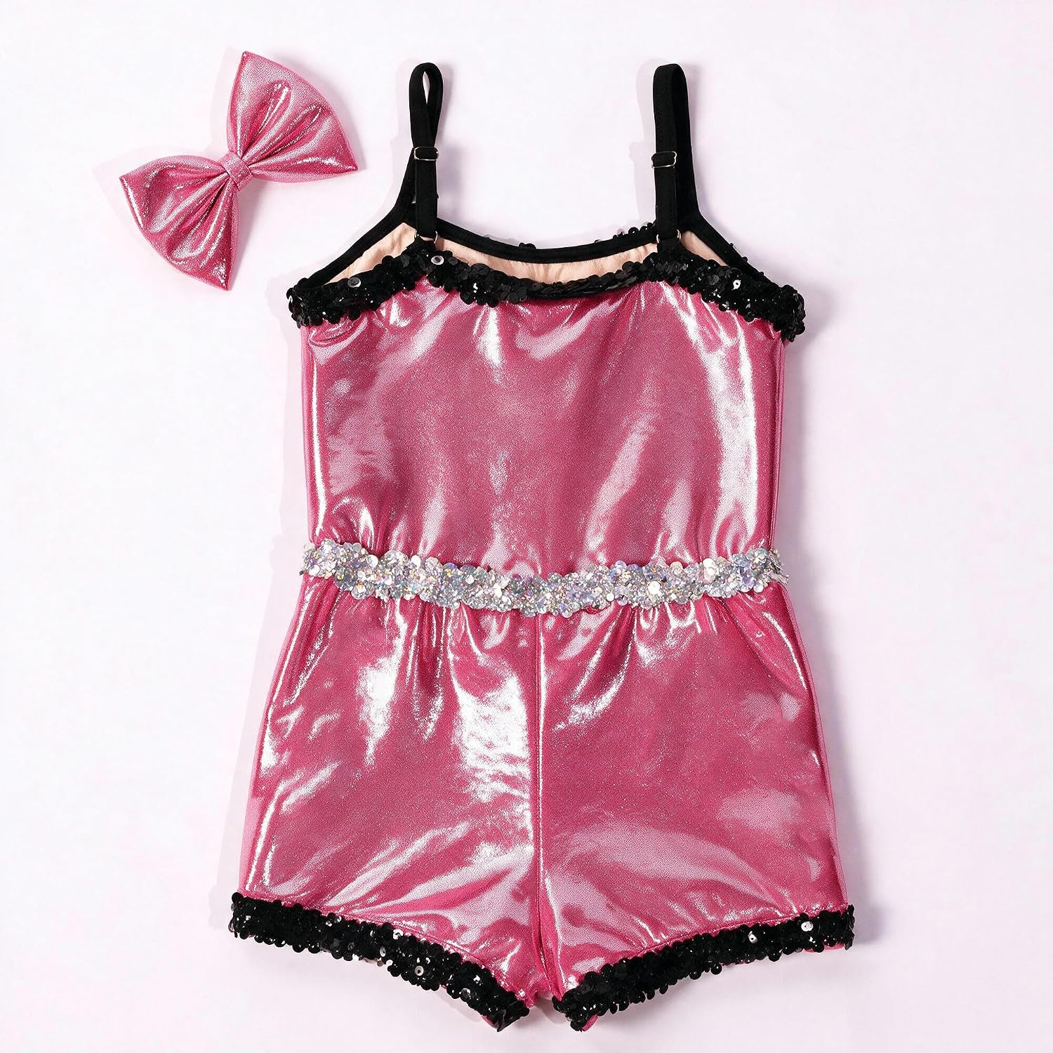 Girls Metallic Leotard, Gymnastics Jazz Dance Performance Costume