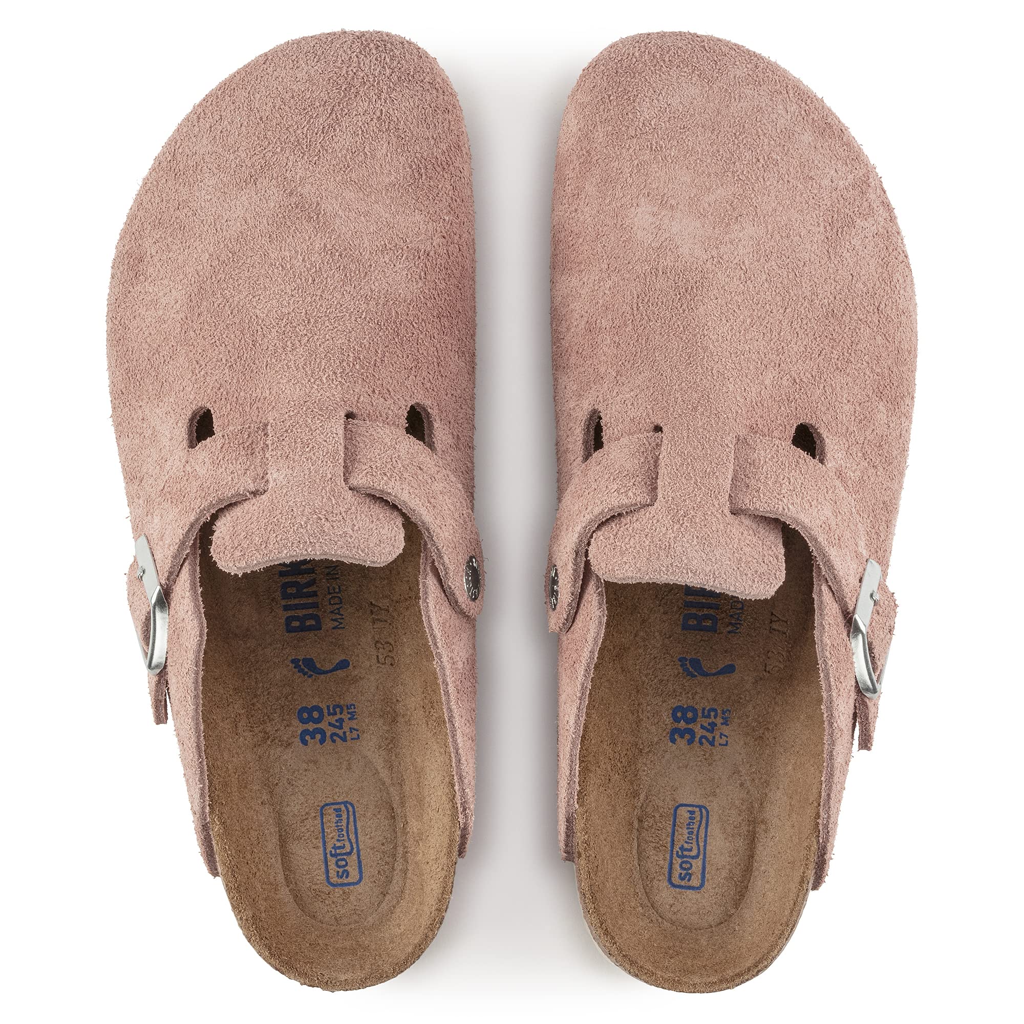 Birkenstock 1023263342 Boston SFB Pink Clay Sd N 42 : Amazon.co.uk: Fashion