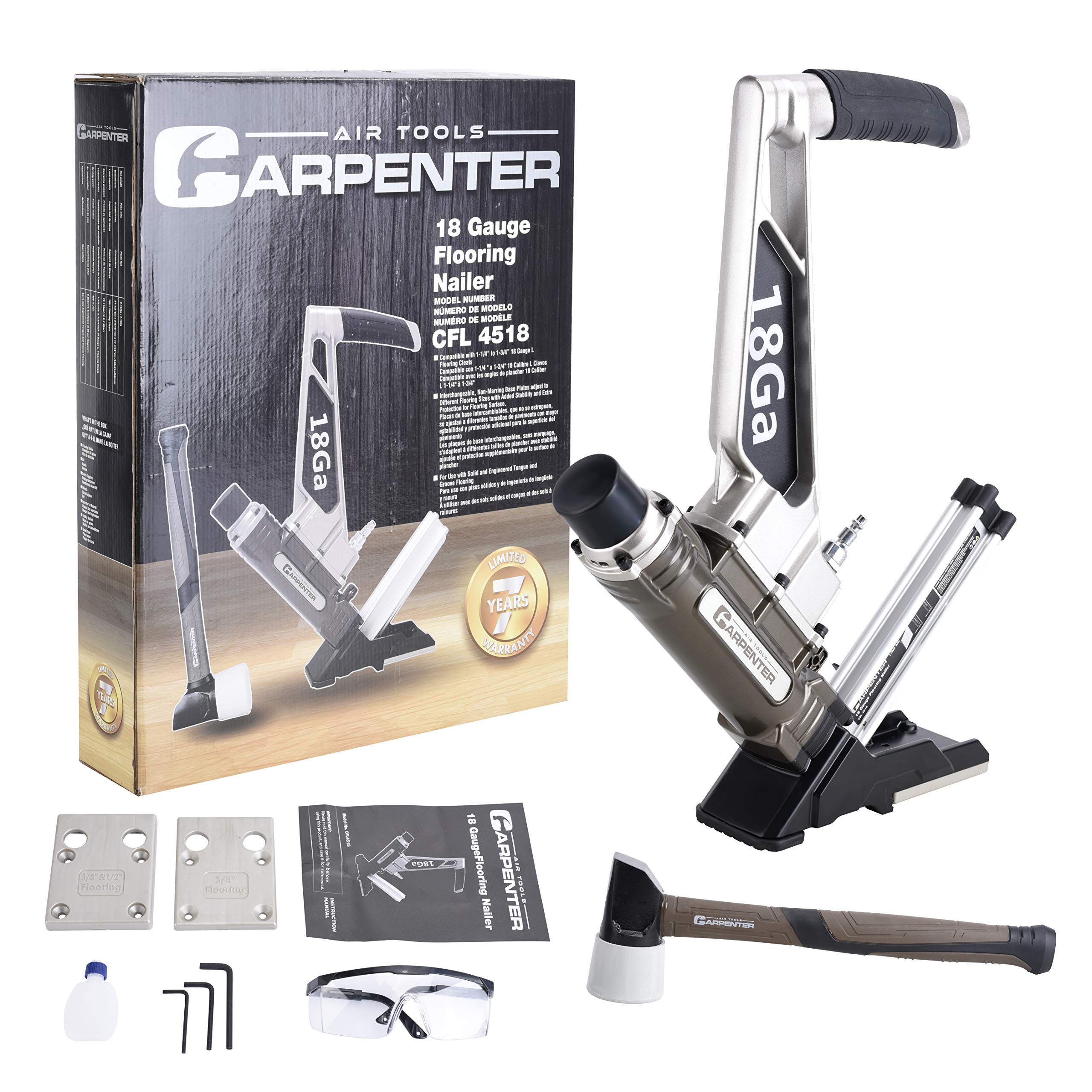 CFL4518-18 Gauge L Cleat Flooring Nailer with Mallet