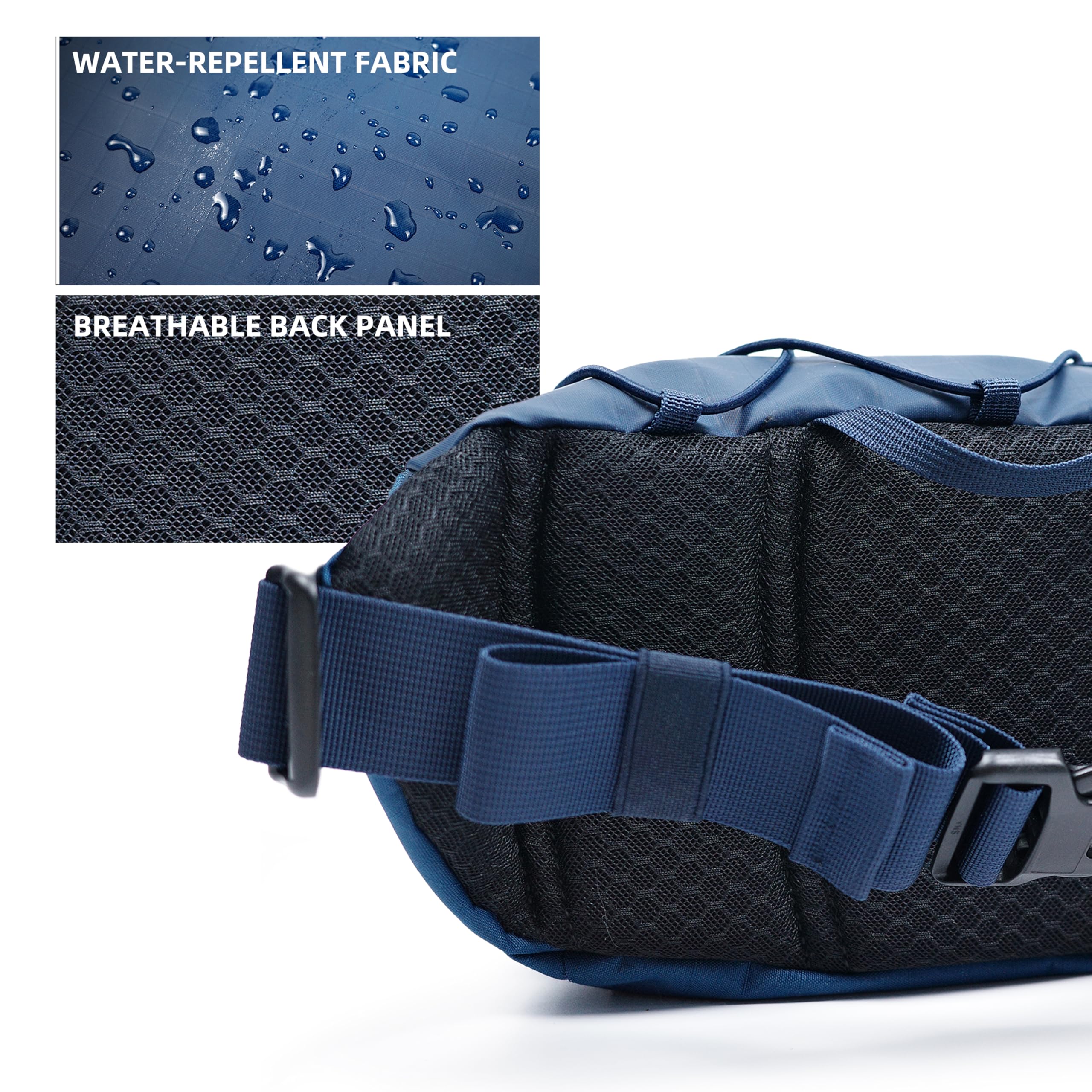 Sac Banane Voyage 3 L, bandoulière croisée réglable, Hydrofuge