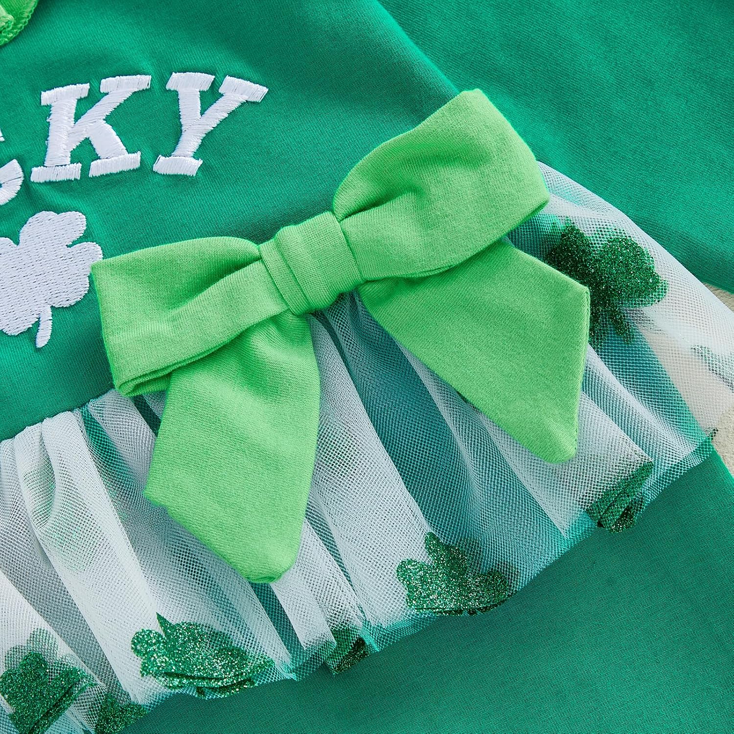 Twopumpkin My First Easter Outfit Baby Girl Newborn Bunny Onesie Ruffle Tulle Tutu Dress Romper Hooded Jumpsuit With Ear - Image 7