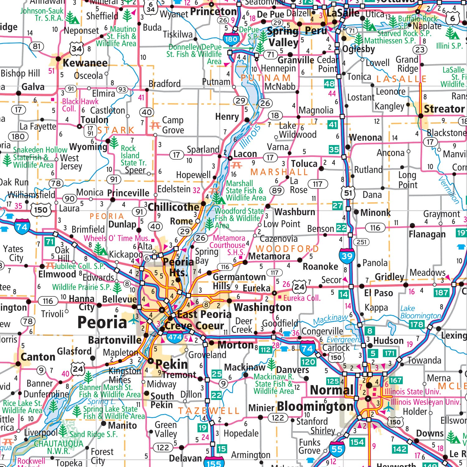Rand McNally Easy to Fold: Illinois State Laminated Map - Image 4