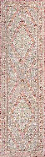 Miniatura 52 de Momeni Isabella Traditional Geometric Flat Weave Area Rug, 4 ft 0 in x 6 ft 0 in, Pink