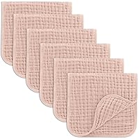 Vista 8 de Comfy Cubs - Paquete de 10 paños de muselina para eructos, 20 x 10 pulgadas, grandes, 6 capas, 100 % algodón, ultraabsorbentes, suaves, seguros