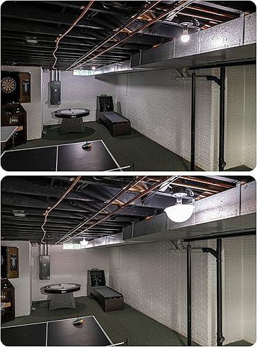 Miniatura 6 de EZ Shade Cubierta de luz de techo ayuda a cubrir las bombillas expuestas en el techo paquete de 2