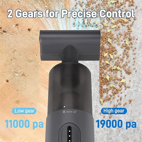 Miniatura 2 de Aspiradora de mano inalámbrica, aspiradora portátil inalámbrica de 30 W, aspiradora de mano rápida recargable, motor sin escobillas de 15000 Pa