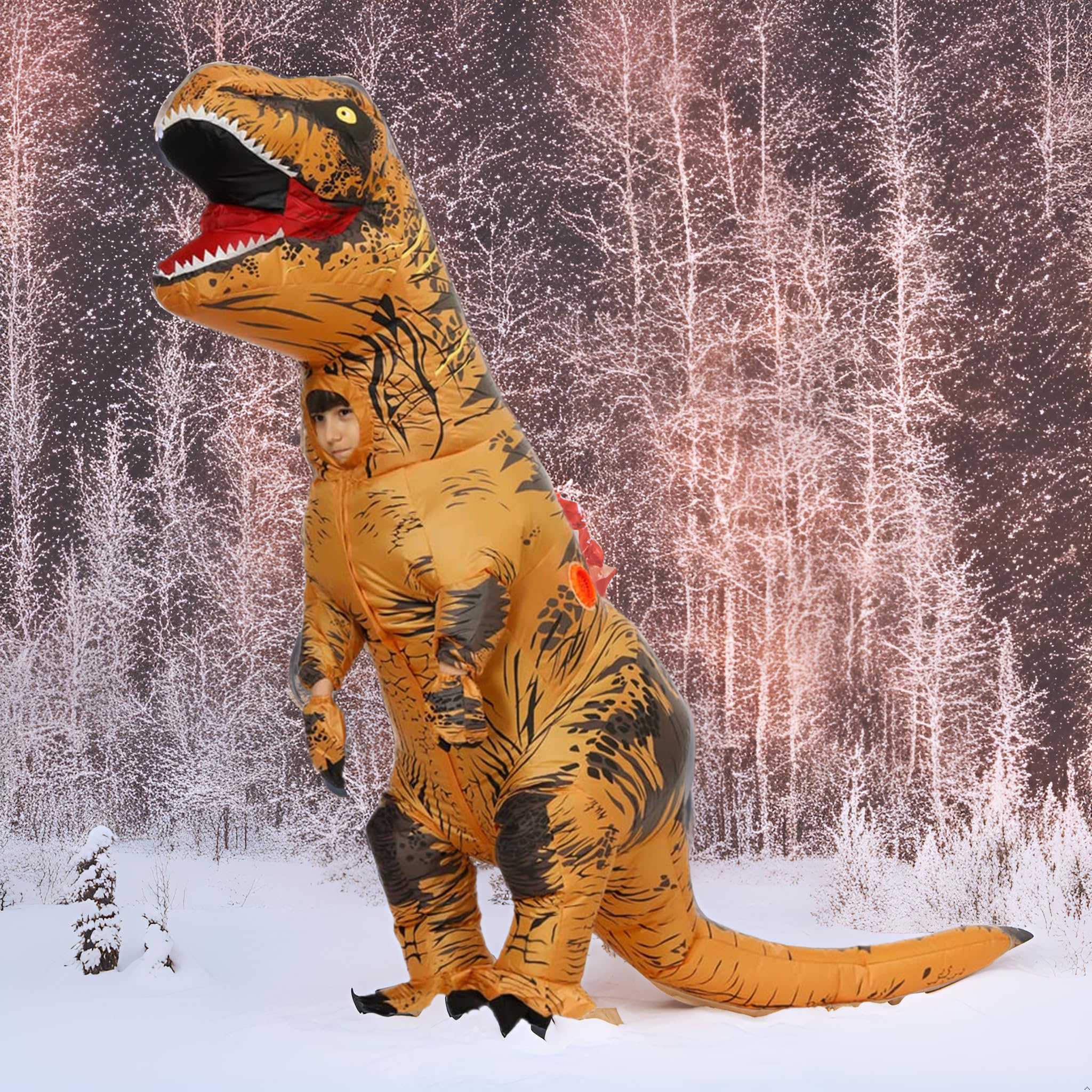 JASHKE Nadmuchiwany Kostium Dinozaura dla Dzieci Dinozaur T Rex Nadmuchiwany Kostium dla Dzieci Chłopców Dziewcząt