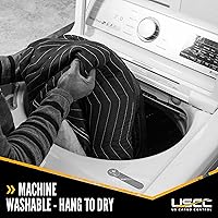 Vista 8 de US Cargo Control Funda acolchada para ataúd, almohadilla para muebles color negro y blanco para mudanza/almacenamiento, suministros esenciales