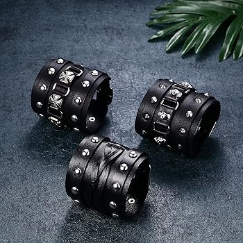 【希少】Jerry Van Ambrug レザーバングル 黒 美品 希少】Jerry Van Ambrug レザーバングル 黒 美品 希少】Jerry