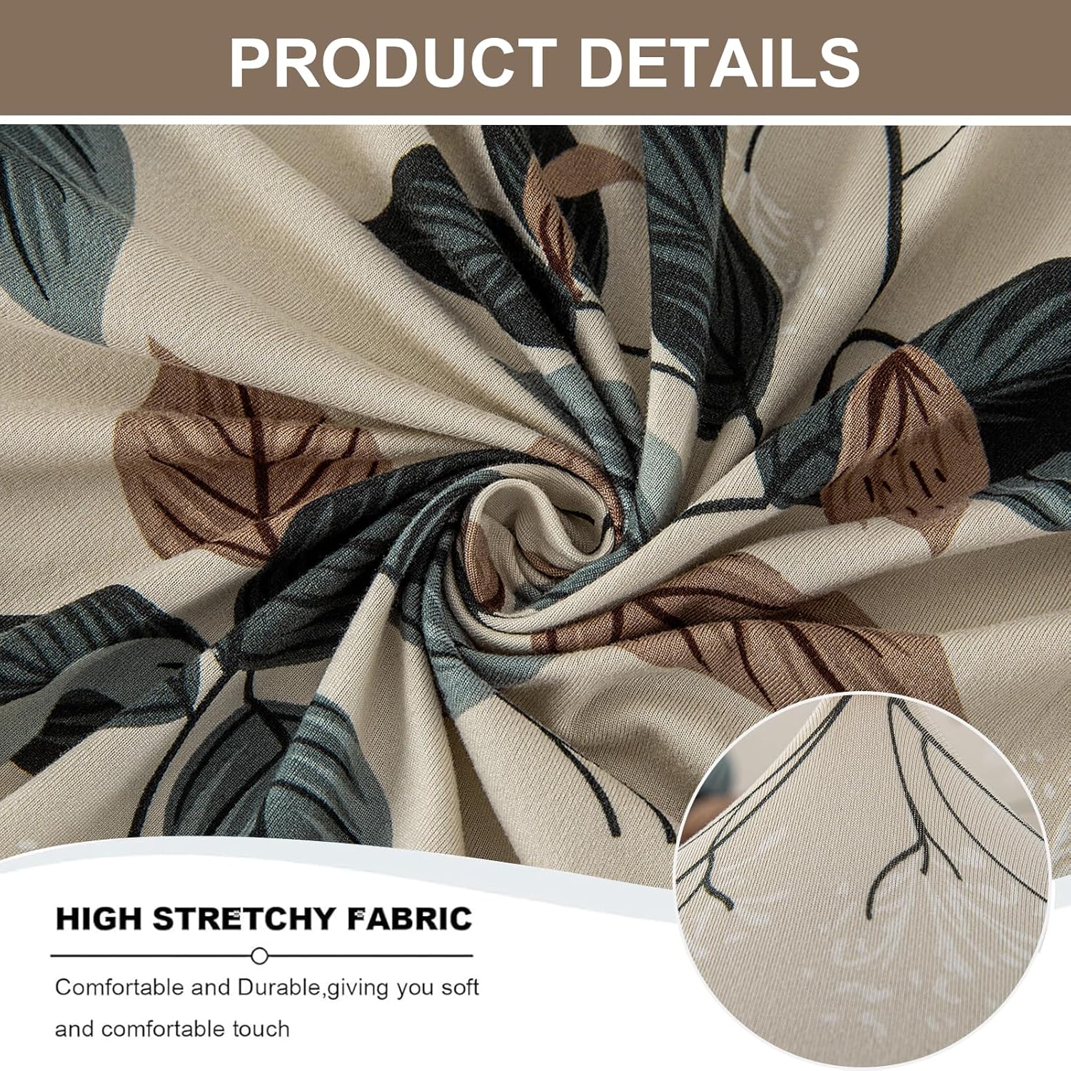 Eco-Ancheng Sofa Cover Stretch Armchair Slipcover 2 Piece Couch Slipcover with Arms Separate Chair Cushion Cover Washable Furniture Protector for Living Room(Armchair, 16)