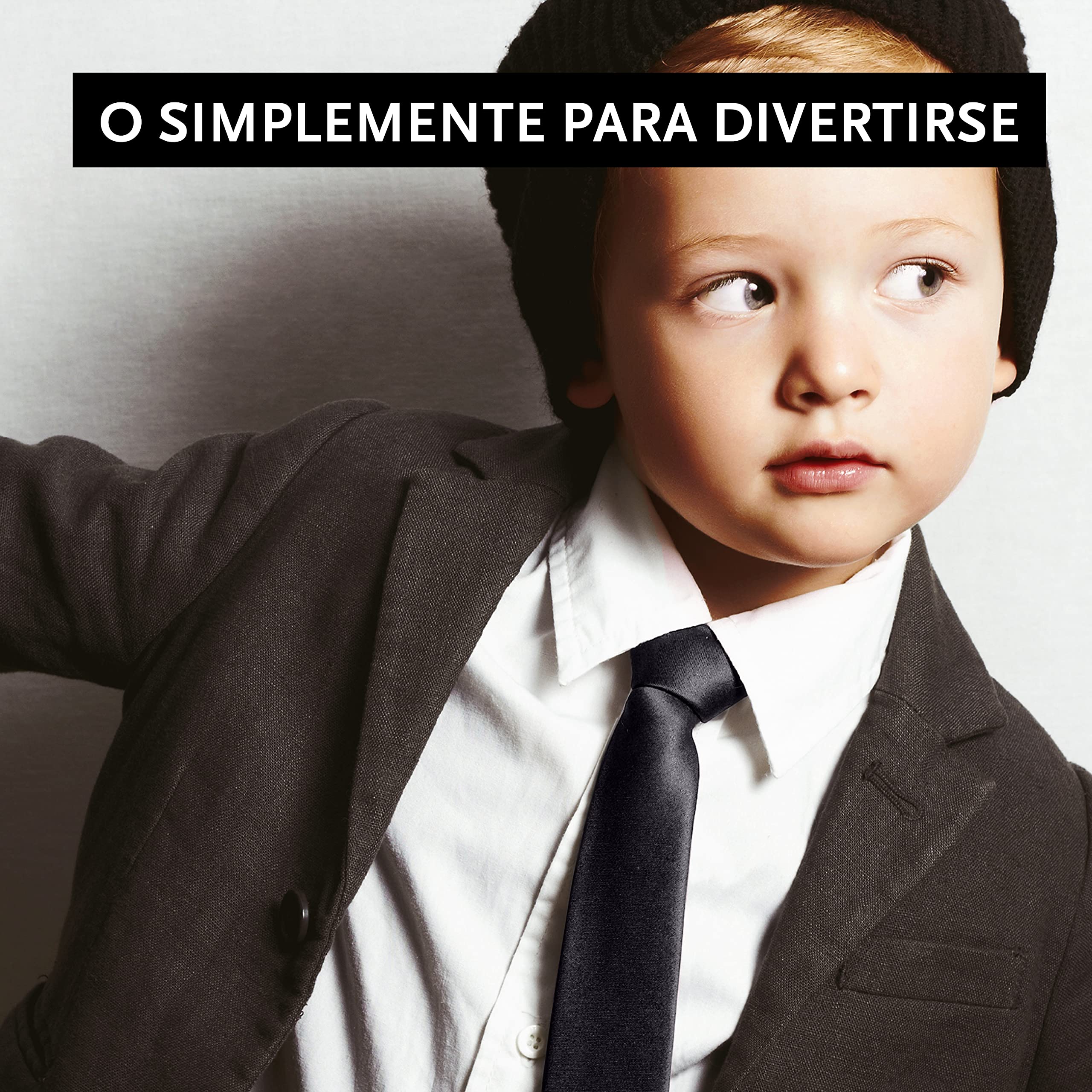 DonDon Corbata para niños con aire de seda y con elástico brillado 2-5 años