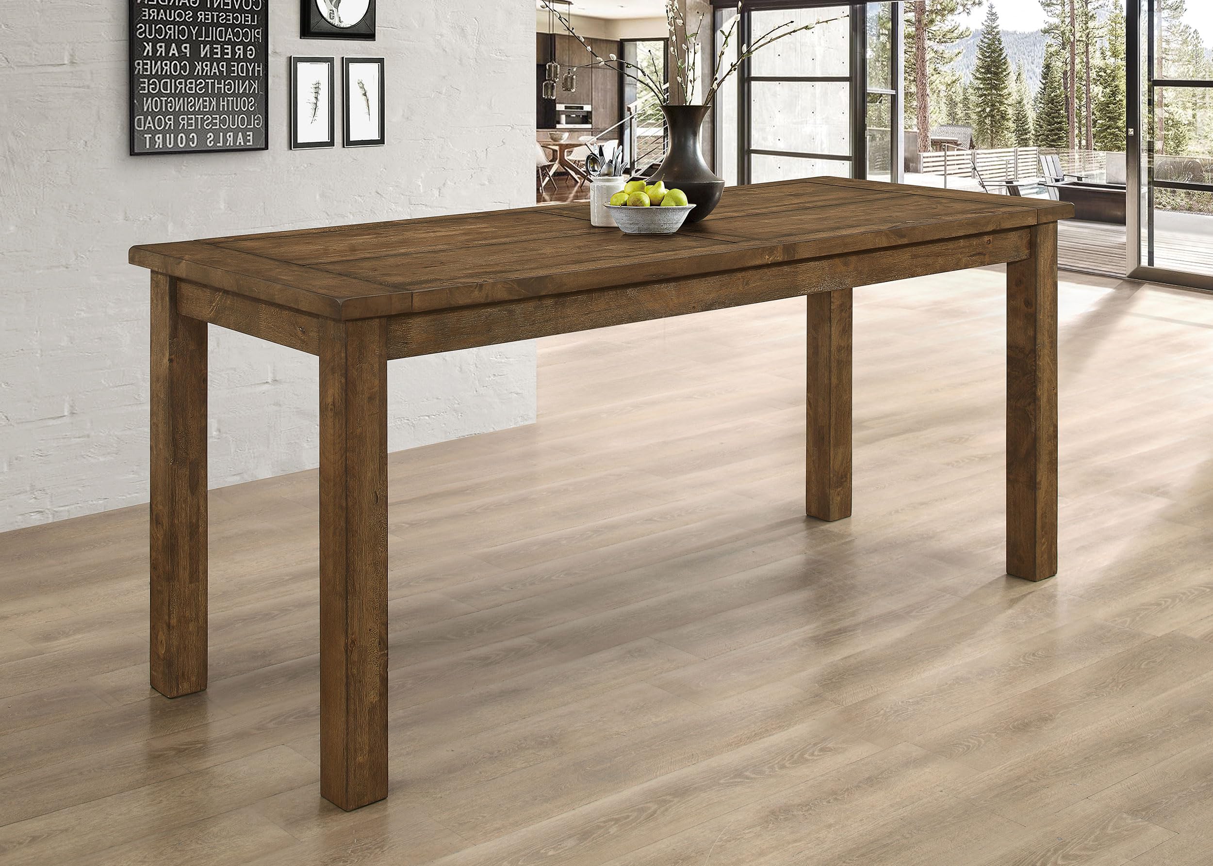 コールマン Natural Wood Counter Table Classic Amazon.com - Coaster Home Furnishings - Coleman - Solid Wood