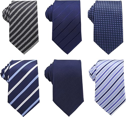 WeiShang Corbata de seda clásica para hombre jacquard tejida