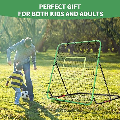 Miniatura 7 de Red de rebote de béisbol duradera, red de rebote plegable de béisbol y softbol de 4 x 4 pies con 7 ángulos, red de rebote de entrenamiento de fácil