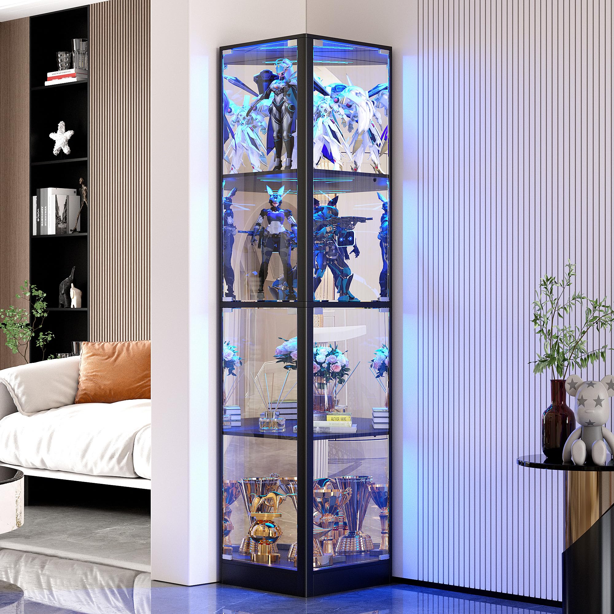 Display Cabinet with Glass Doors, 68