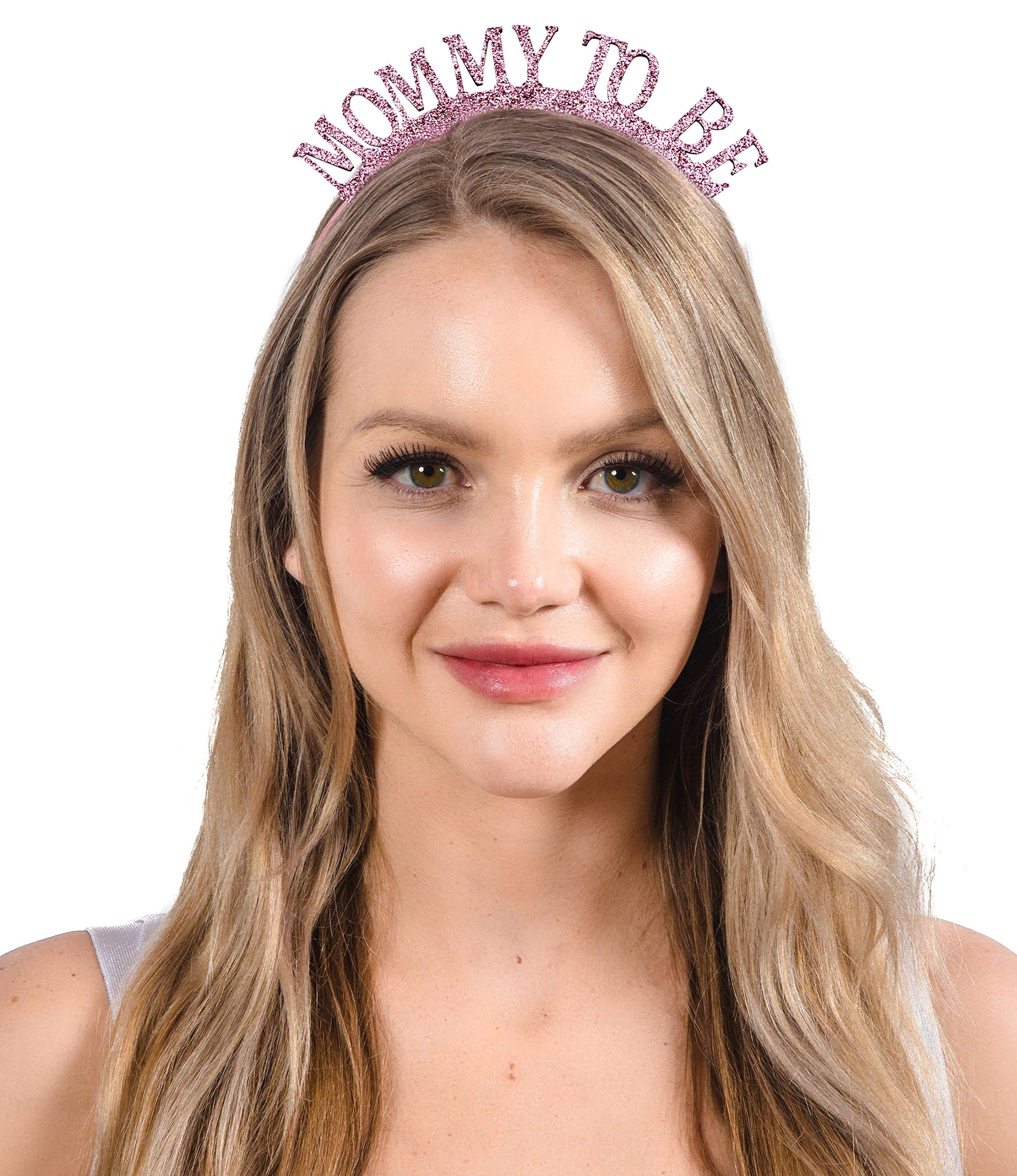 Dulcet Downtown Mommy To Be Rose Glitter Baby Shower Headband