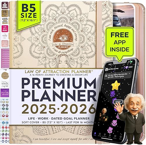 Agenda semanal y mensual 2025-2026  Agenda de vida de 16 meses para aumentar la concentración y la productividad  Reduce la abrumación y logra tus