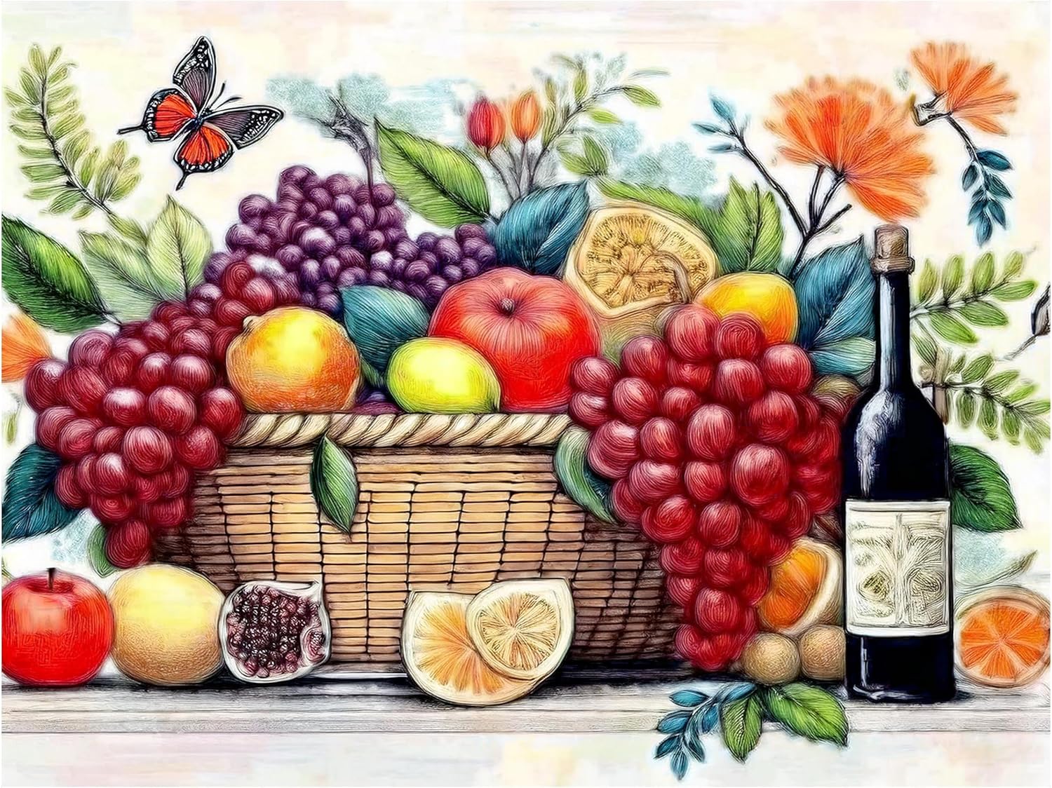 Fliesen Wandbild Obststrauß Küche Bad Wandbild Spritzschutz Marmor Keramik - Bild 2 von 11