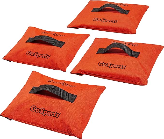 GoSports Sports Net Sandbags Set of 4 Weighted Anchors for