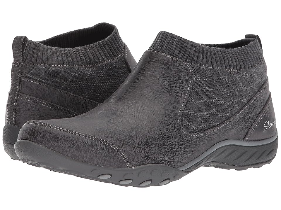 

SKECHERS Breathe Easy - Declare (Charcoal) Women's Slip on Shoes