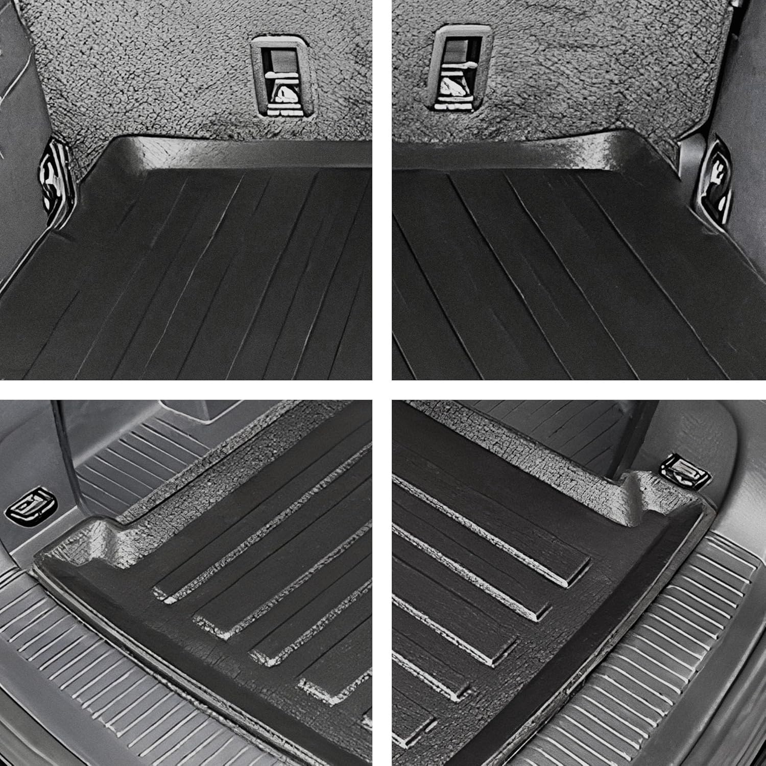 Premium Cargo Liner for Volkswagen Atlas 2018-2026 - 100% Protection - Custom Fit Car Trunk Mat - All-Season Black Cargo Mat - 3D Shaped Laser Measured Trunk Liners for VW Atlas
