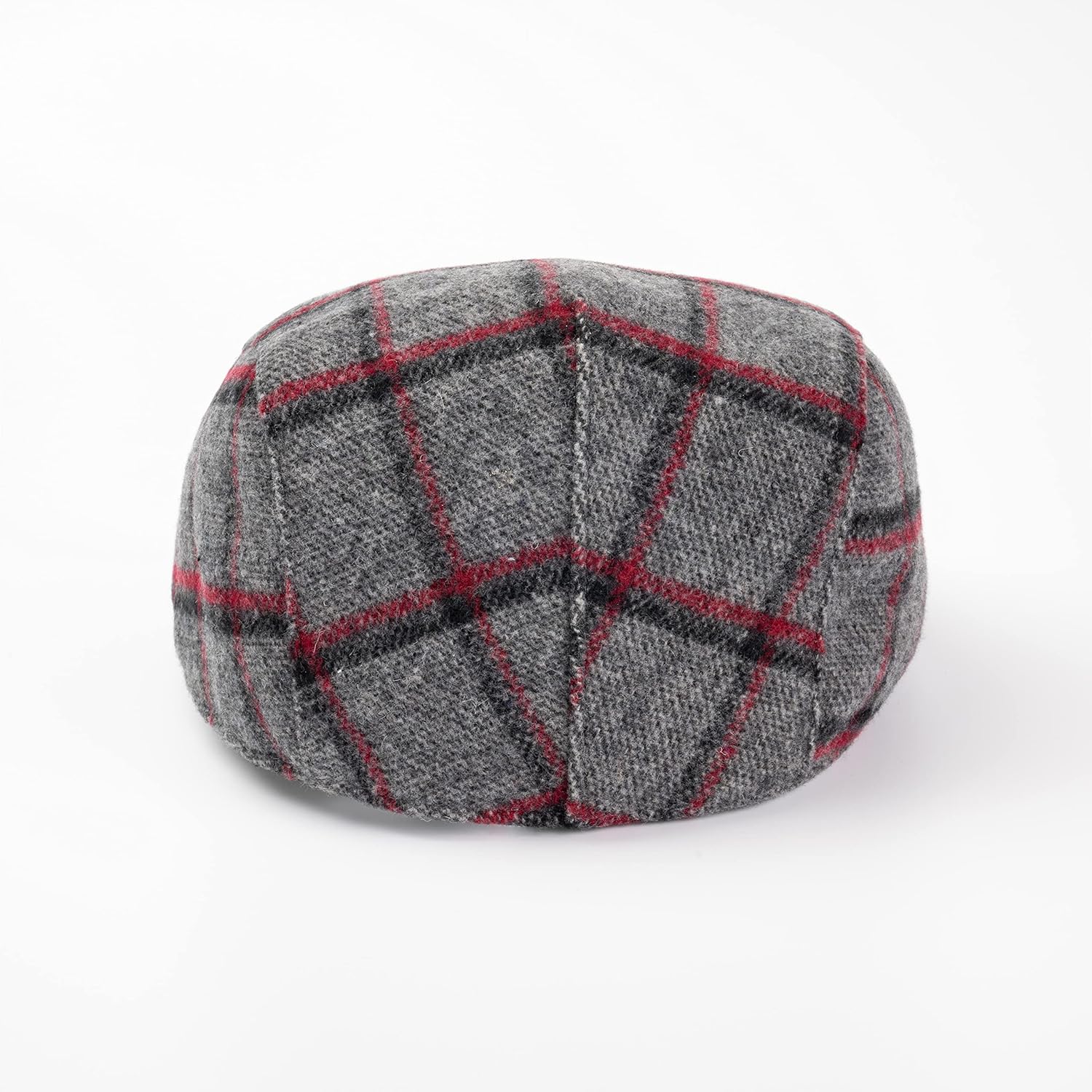 The Original Boston Scally Cap - Plaid Newsboy Flat Cap - Single Panel Cotton Fitted Hat for Men - Image 5