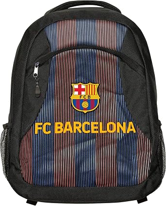 Icon Sports Officially Licensed FC Barcelona Premium Backpack - Unisex Adult - Black | One Size