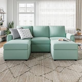 LINSY HOME Modular Couches and Sofas Sectional with Stora...
