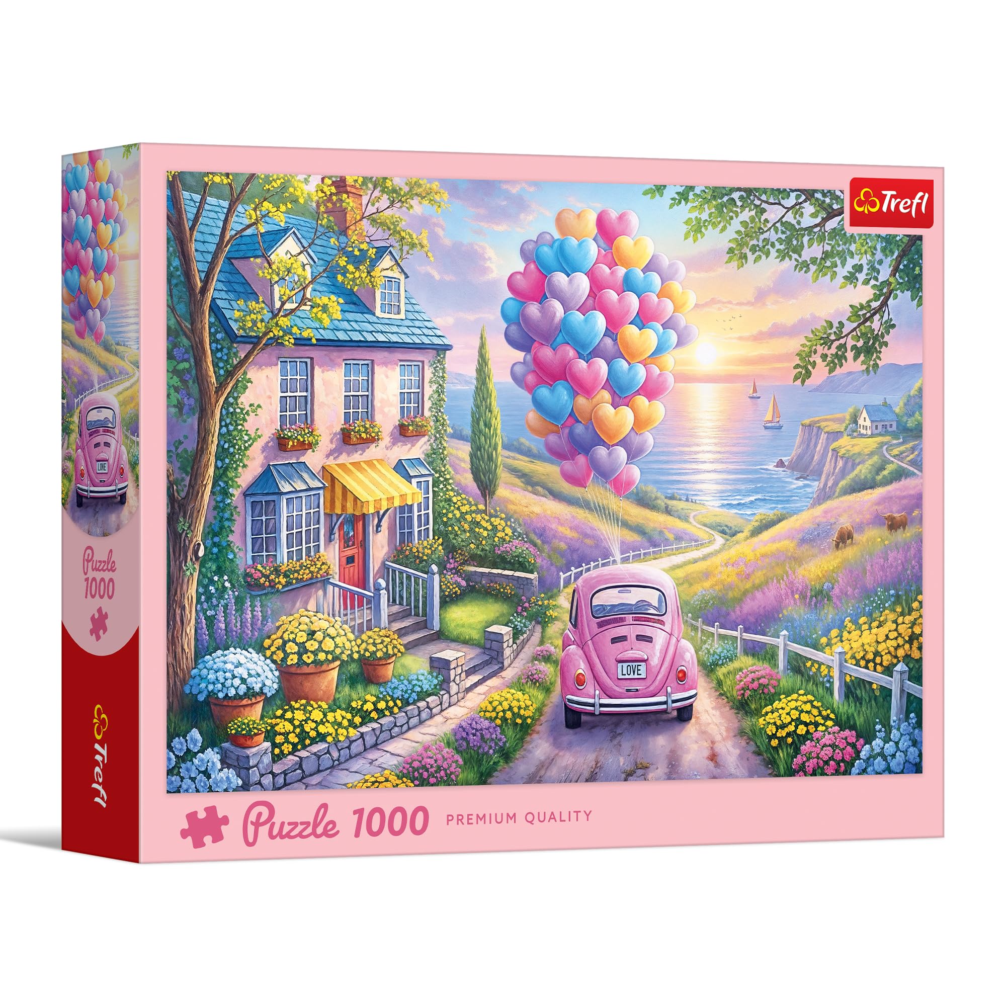 Amazon.com: Trefl - Romantic Ride - 1000-piece Jigsaw Puzzle