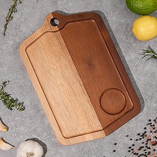 Acacia Wood Cutting Board 12 x 8 In, Wooden Cutting Boards for Kitchen N...