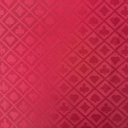 Speed Cloth - Tela de mesa de póquer, sección de 108 x 60 pulgadas, accesorios de fieltro para mesa de juegos de cartas de casino, color rojo