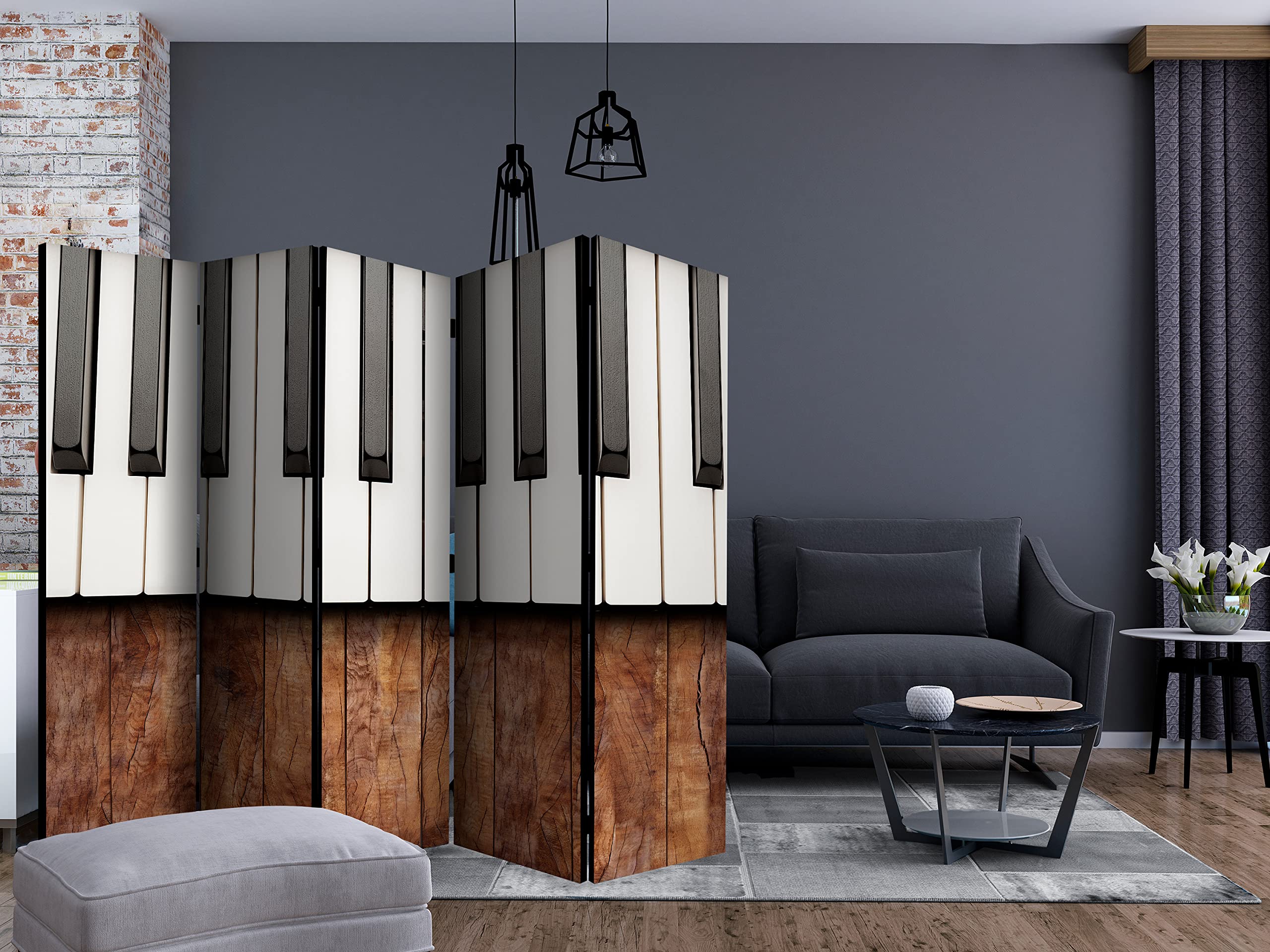 murando - Paravento da Interno Acustico, Separe Divisorio, 225x172 cm