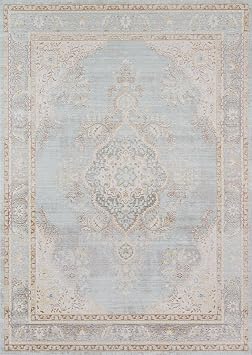 Momeni Rugs Isabella Traditional Medallion Flat Weave Area Rug, 2 X 3, Blue