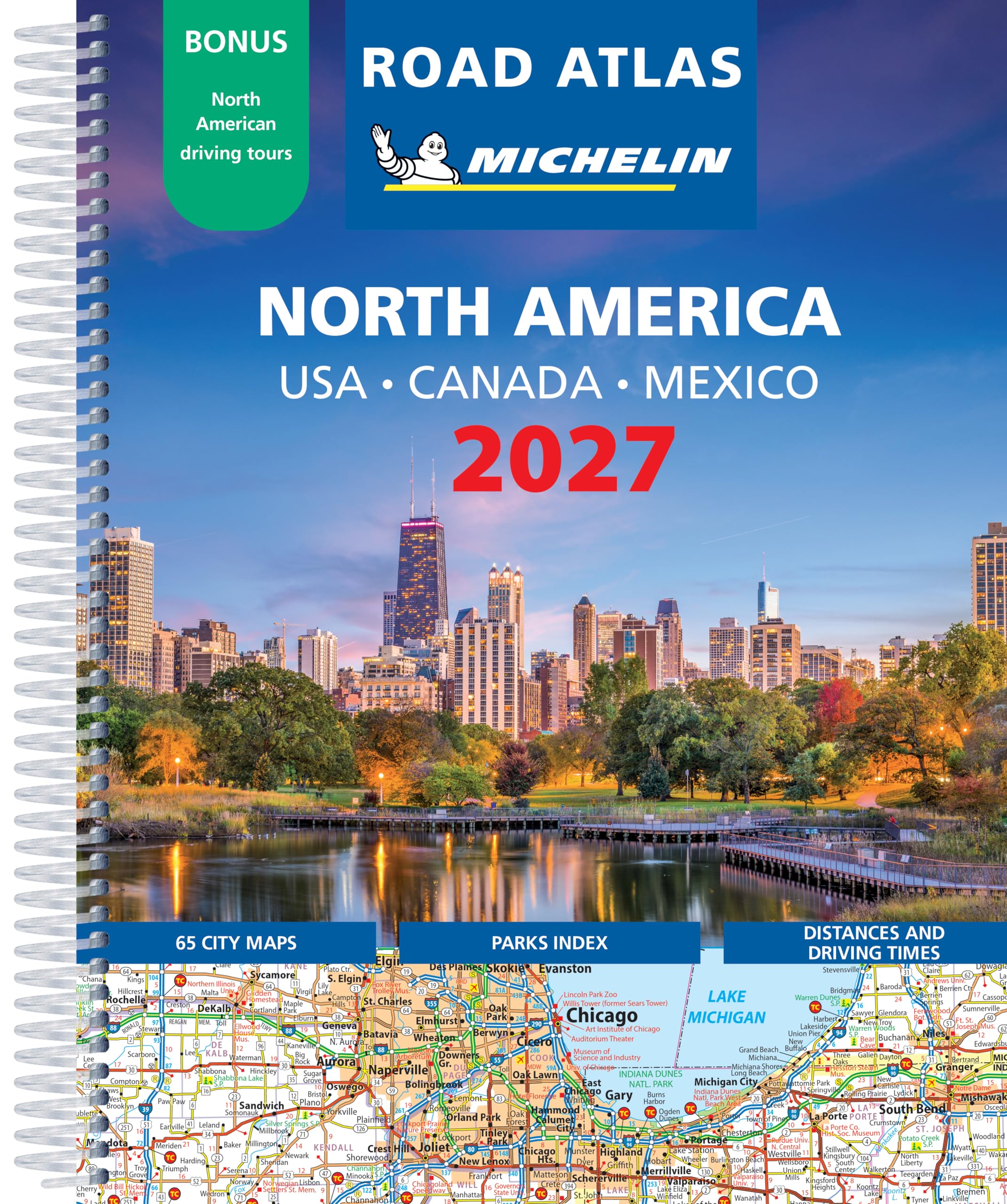 USA - Canada - Mexico 2027 Road Atlas (A4-Spiral)