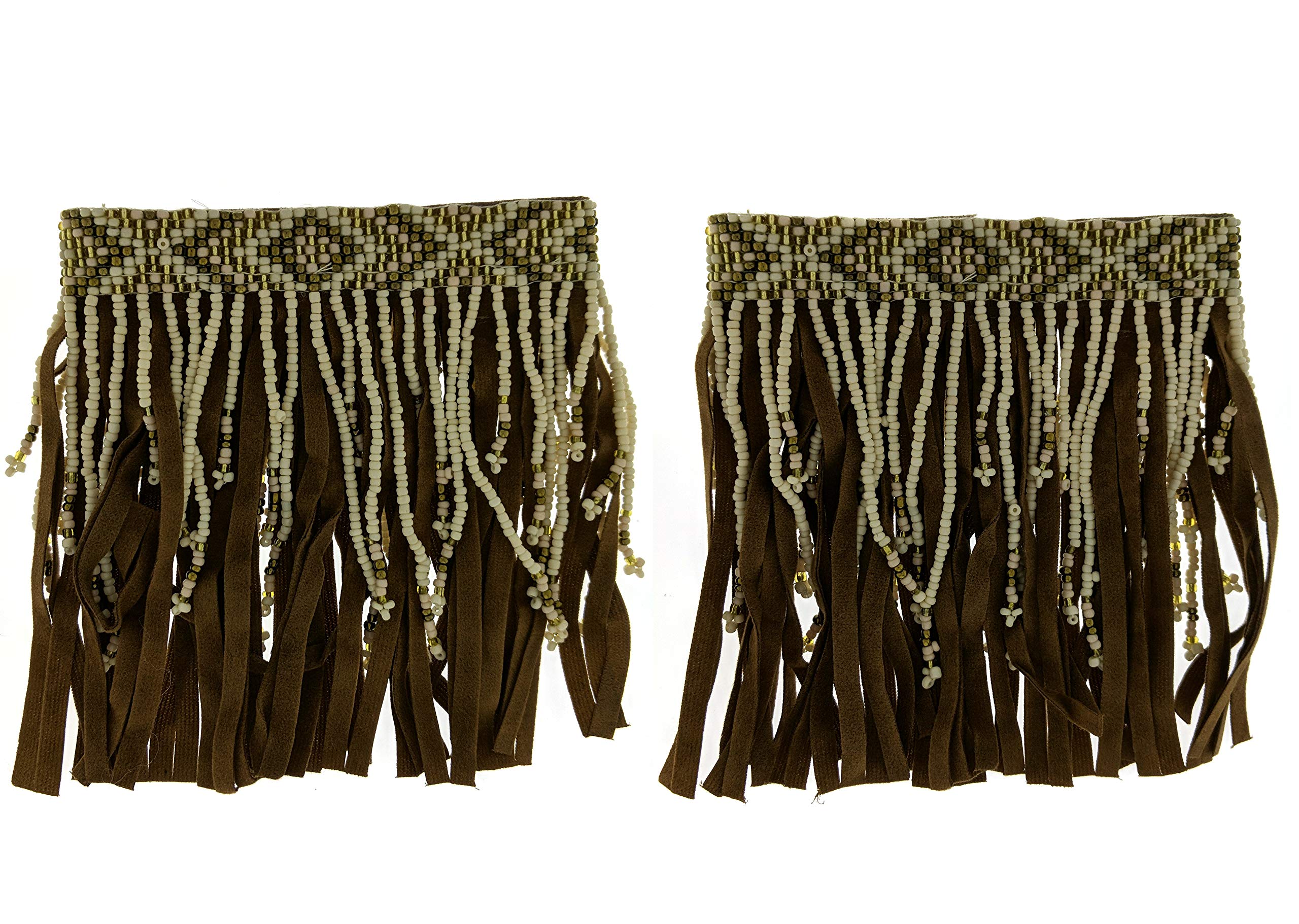 Bohemian Style Seed Bead Fringe Ankle Accessory (Sold As Pair)