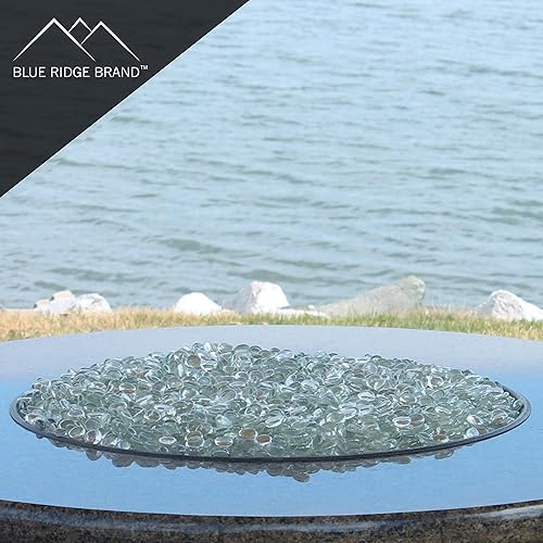 Miniatura 3 de Blue Ridge Brand  Perlas de vidrio templadode calidad profesionalperlas de 12" vidrio de espejo reflectante para hoguera y paisajismo, Ámbar (Dark