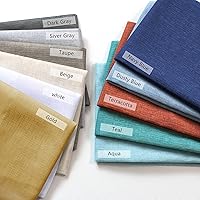 Vista 8 de KOUFALL - Cortinas cortas con aspecto de lino