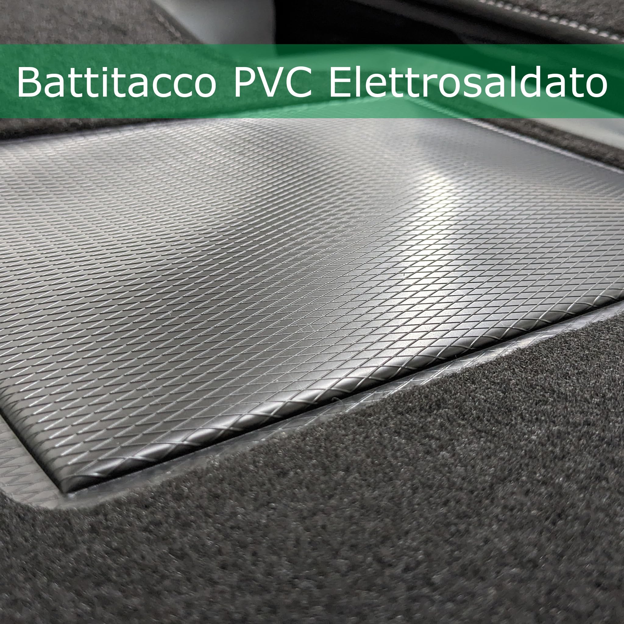 DHCarMats – Tappetini Auto per Fiat 500 dal 2010 – Ricamo con Bordo – Moquette su Misura – Set Completo Anteriore e Posteriore – Accessori Interni Personalizzati (Bianco)