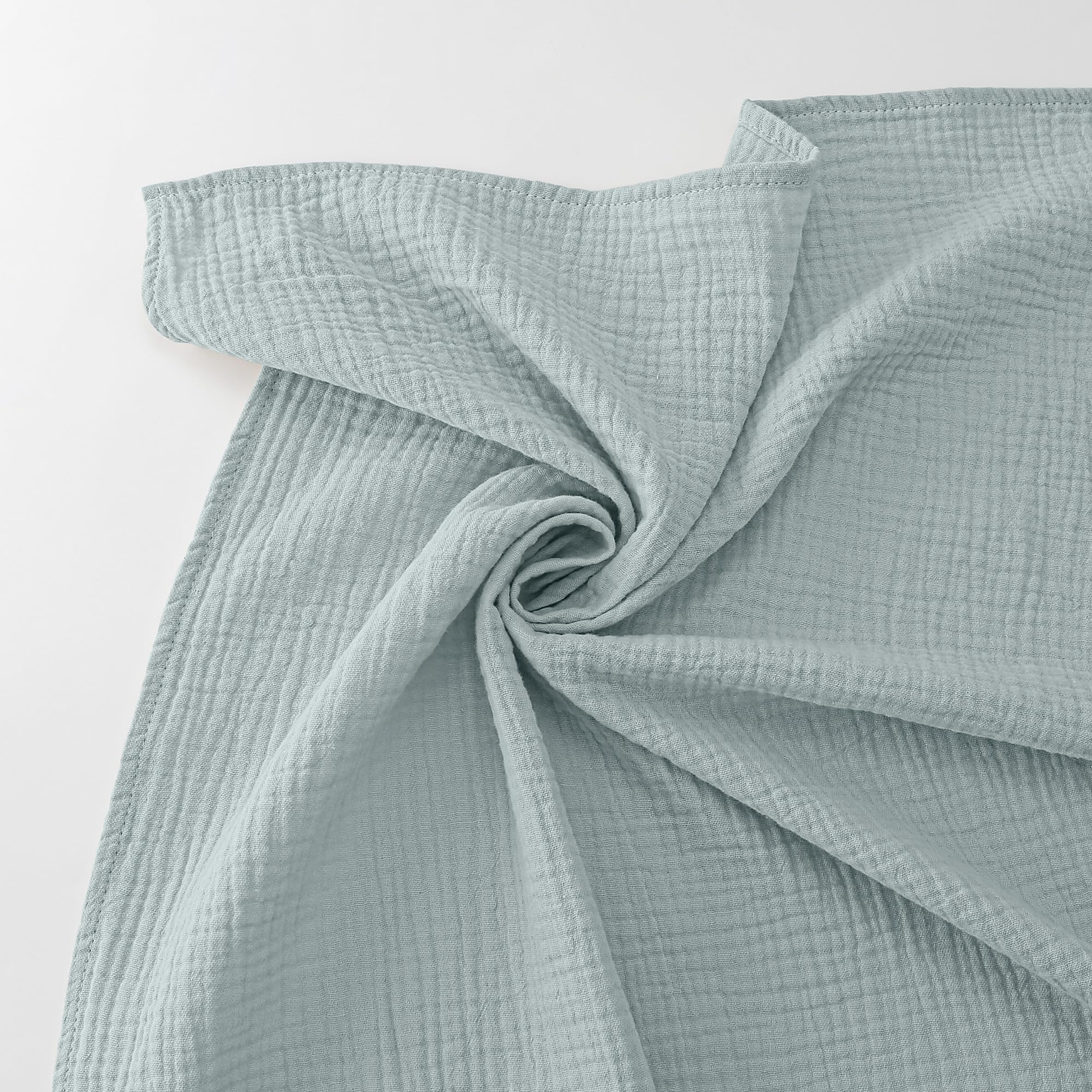 bearmoss 100% Mussole Neonato Cotone Coperte 96x102cm, Coperte di Ricezione Traspiranti e Morbidissime per Bambini, Ragazzi e Ragazze Unisex 3 pack (Nuvole)