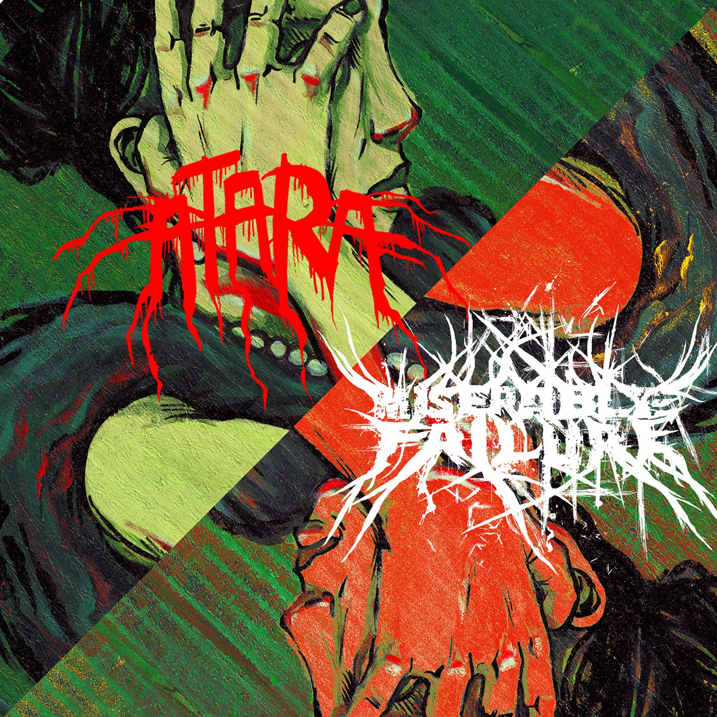 (JW750) Atara & Miserable Failure, split album - 2014 sealed CD