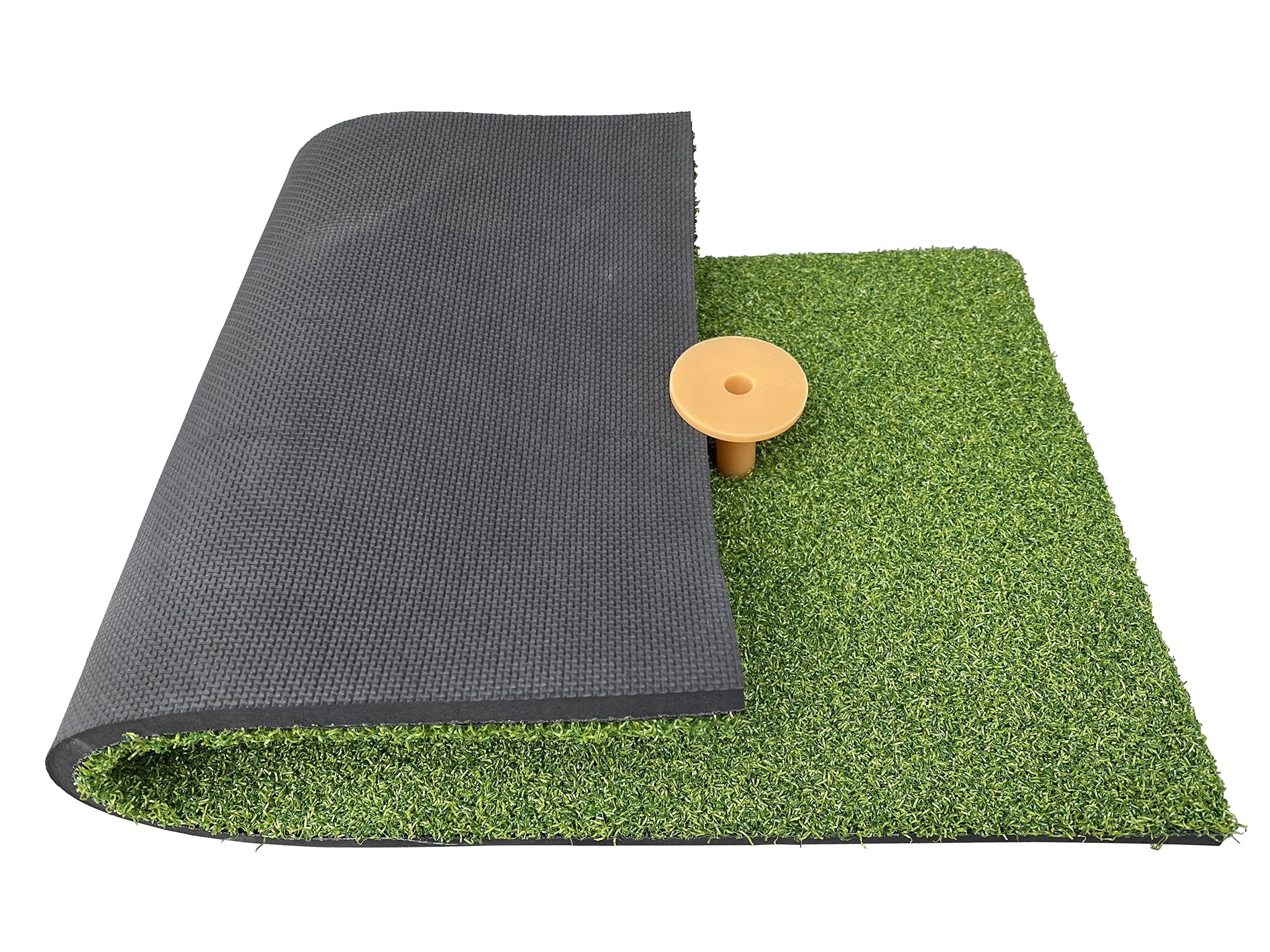 Golf Abschlagmatte 60x30 cm/Übungsmatte | Übung Training Matte / inklusive Gummi Tee / ideal zum Trainieren des Golfschwung im Garten oder Garage