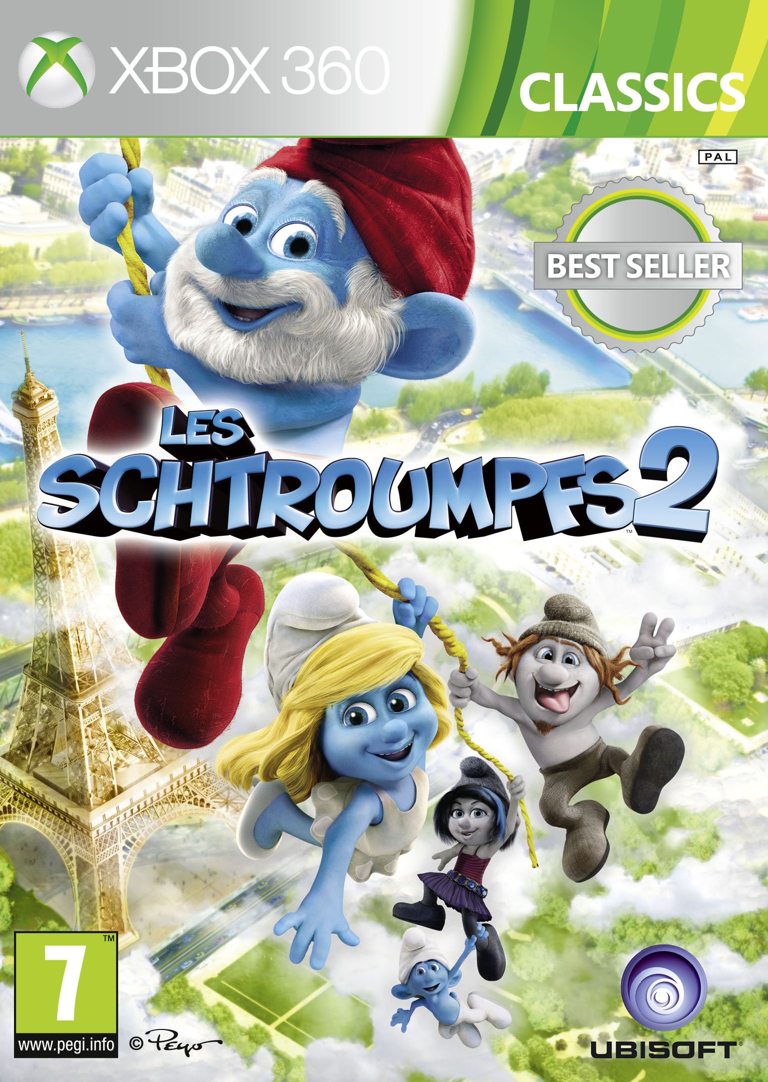 Les Schtroumpfs 2 Classics jeu vidéo PS3 vintage pour console de salon