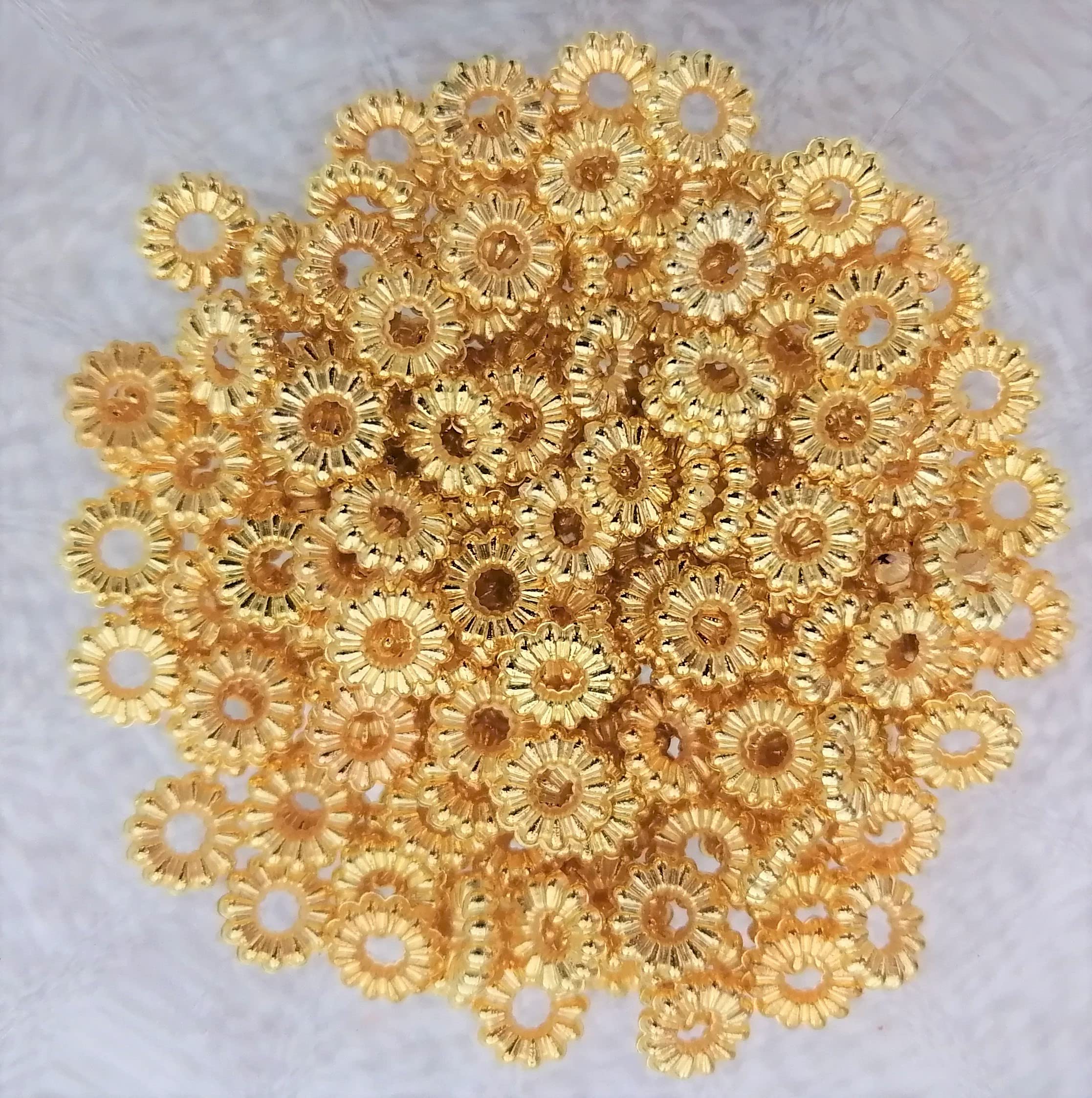 Chakri / Polo Big Gold Ring for Jarkan Base, Aari Embroidery Maggam Work 8MM