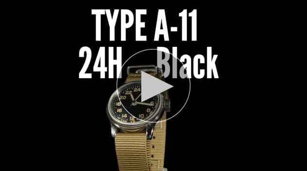 Amazon | [M.R.M.W.] ミリタリー腕時計 メンズ TYPE A-11 24H