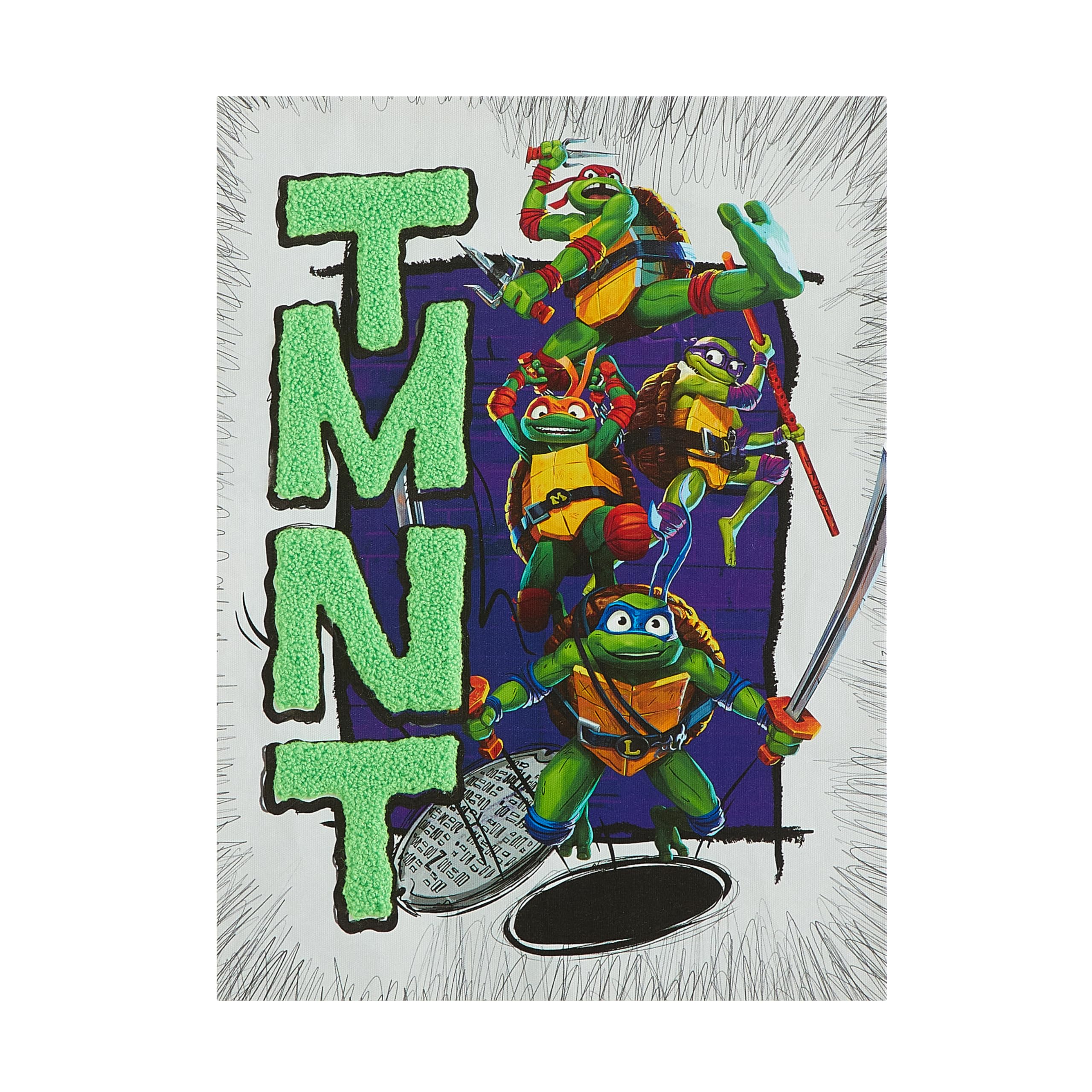 Amazon.com: Teenage Mutant Ninja Turtles 3D Tufted Canvas Wall Art