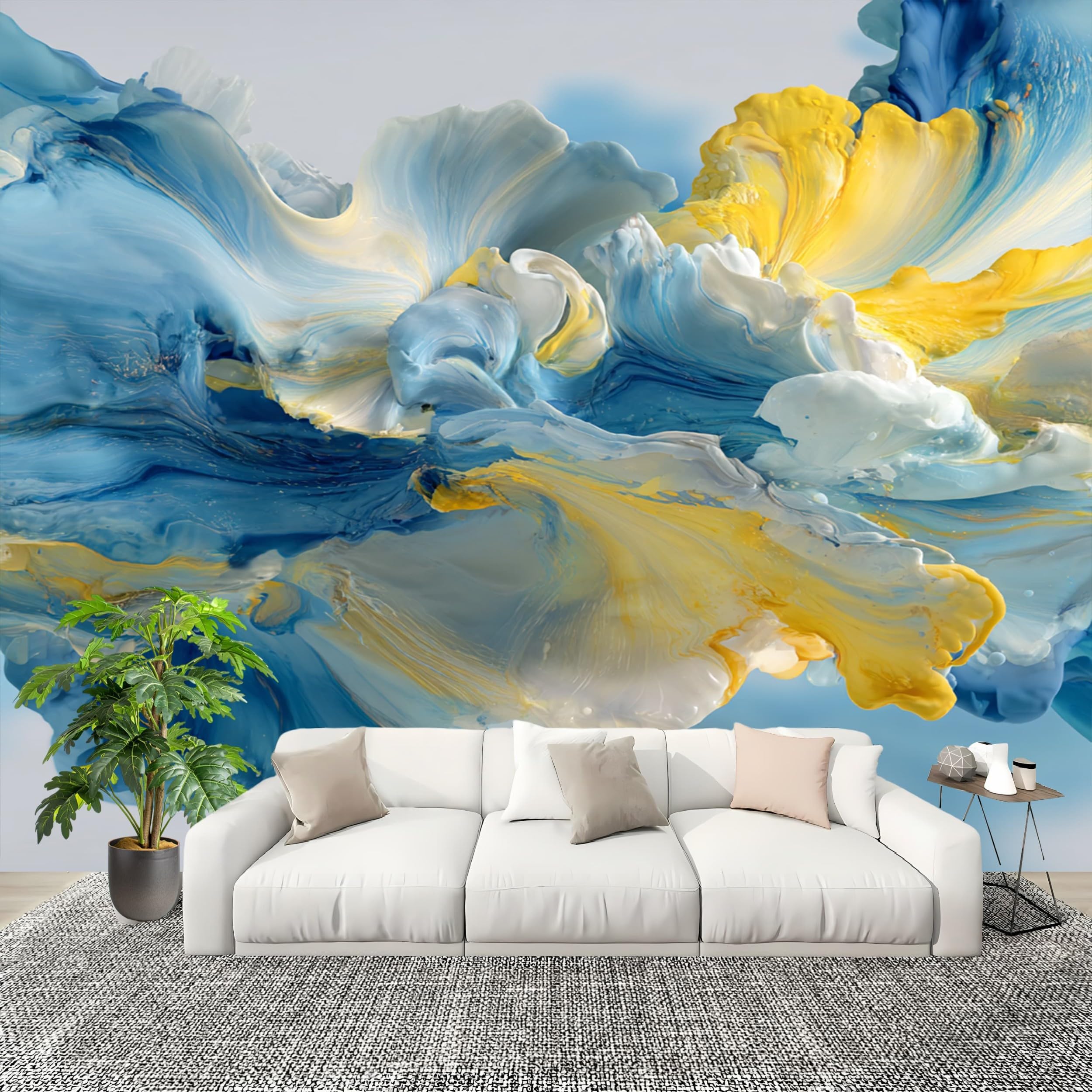 Papier peint intissé mural 300x210cm pour agrandir une pièce sombre